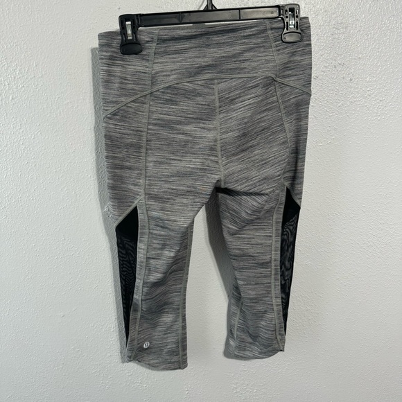 Lululemon sun runner crop space dye gray size 6 - Picture 4 of 7